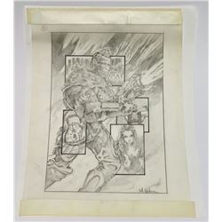 Batman & Robin (1997) - Mr. Freeze Hand-Drawn One Sheet Concept Artwork