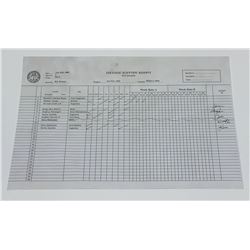 Captain America: The First Avenger (2011) - SSR Lab Rota Schedule From Howard Stark's Lab