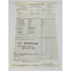 Ghostbusters (1984) - Production Used Call-Sheet