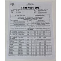 Harry Potter and the Deathly Hallows: Part 2 (2011) - Call-Sheet For Final Fight Sequence