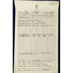 Innerspace (1987) - Production Call-sheet