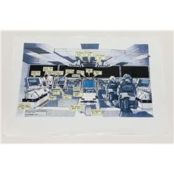 Star Wars: Episode III - Bailcruiser Cockpit Layout Artwork Crew Print