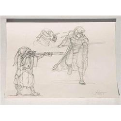 Star Wars: Episode VII - The Force Awakens (2015) - Hand-Drawn Designs Bounty Hunter Sand Man