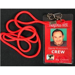 The Dark Knight Rises (2012) - Signed Crew Set Pass - Dante Rusciolelli