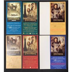 The Lord of the Rings (2001-2003) - Set of 6 UK Press Screening Tickets For the Trilogy