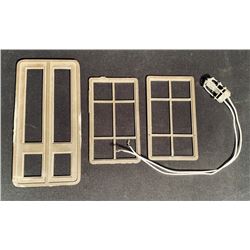 Titanic (1997) - Set of 4 Prop Miniatures - 2 Windows, Door and Engine Room Light