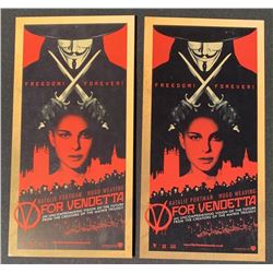 V for Vendetta (2005) - UK Press Screening Tickets - Set of 2