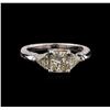 Image 2 : EGL USA Cert 1.78 ctw Diamond Ring - 14KT White Gold