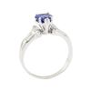 Image 4 : 1.87 ctw Sapphire and Diamond Ring - 14KT White Gold