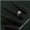 Image 6 : Antique Art Deco 18kt White Gold 0.46 ctw European Diamond Solitaire Filigree En