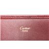 Image 6 : Cartier Burgundy Calfskin Leather Long Flap Wallet