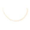 Image 1 : 0.12 ctw Diamond and Freshwater Pearl Necklace - 14KT White Gold