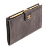 Image 2 : Chanel Black Lambskin Leather French Purse Wallet