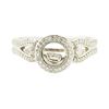 Image 2 : 0.50 ctw Dancing Diamond Ring - Silver