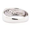 Image 3 : 0.10 ctw Diamond Half-Dome Band - 14KT White Gold