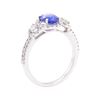 Image 4 : 1.64 ctw Sapphire And Diamond Ring - 18KT White Gold