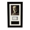 Image 1 : Woodrow Wilson Signed Cut Display PSA Certified