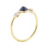 Image 4 : 1.20 ctw Sapphire and Moonstone Ring - 18KT Yellow Gold
