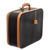 Image 3 : Hermes Black Brown Pebbled Leather Suitcase