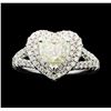 Image 2 : 1.76 ctw Diamond Ring - 14KT White Gold