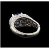 Image 3 : 14KT White Gold 2.84 ctw Tanzanite and Diamond Ring