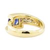 Image 3 : 1.67 ctw Blue Sapphire And Diamond Ring - 14KT Yellow Gold