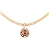 Image 1 : 0.51 ctw Diamond and Pearl Pendant & Chain - 14KT Rose Gold