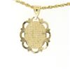 Image 6 : 14K Yellow & Rose Gold Guardian Angel God Prayer Pendant 18" Rope Chain Necklace