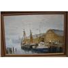 Image 1 : GLOUCESTER NORTH SHORE NAUTICAL OIL PAINTING BY#1125732