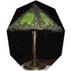 Image 1 : Miller Green Slag Arts & Crafts Table Lamp #1125834