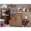 Image 1 : GENTLEMEN'S CHEVRON DRESSER W/BEVELED MIRROR #1125852