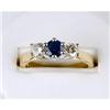 Image 1 : SAPPHIRE  ENGAGEMENT RING w DIAMONDS #1125955