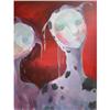 Image 1 : oil on canvas, 40x32", Red Sky, original #1125990