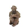 Image 1 : 18C Chinese Bronze Seated Fisherman Figurine  #1126128