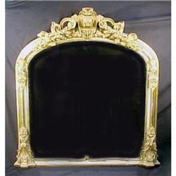 Antique Mirror Rococo Carved Wood Gold #1126190