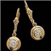 Image 1 : 14k Dangling DIAMOND Earrings Exquisite!  #1136034