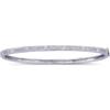 Image 1 : 14k WHITE Gold BANGLE Bracelet DIAMONDS  #1136035