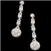 Image 1 : WhiteGold Dangling DIAMOND EARRINGS #1136049