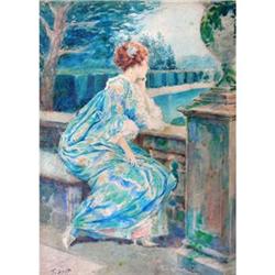 T. Salox Watercolor Painting, The Woman #1136117