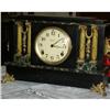 Image 1 : Exceptional Ingraham Clock with Faux Marble #1136147