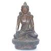 Image 1 : Graceful Chinese Bronze Seated Buddha Statue #1136546