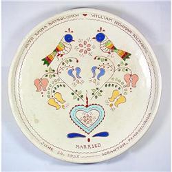 Pennsylvania Dutch Wedding Plate #1136586