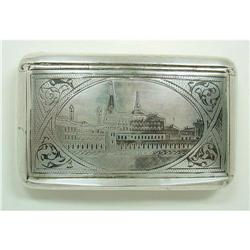 Russian Silver Niello Tobacco Box #1136601