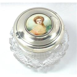 Crystal Jar with Sterling Top #1136609