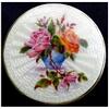 Image 1 : GUILLOCHE ENAMEL SILVER GILT COMPACT HP BOQUET #1136817
