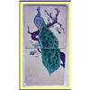 Image 1 : VICTORIAN PEACOCK WALL TILE PLAQUE  ARTS CRAFTS#1136848