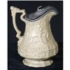 Image 1 : RARE English Gothic  Salt-glaze Covered Pitcher#1147641