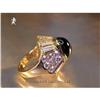 Image 1 : RHJ Cubic Zirconium & Synthetic Sapphire Ring #1147646