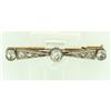 Image 1 :  Art Nouveau Diamond Platinum and 18k Gold Pin #1147700