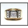 Image 1 : GENTLEMANS YELLOW GOLD DIAMOND RING #1147819